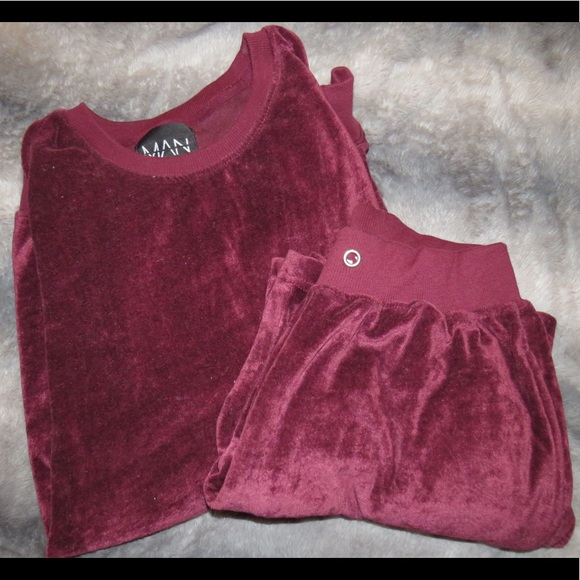 Other - BOOHOO MAN velour suit
